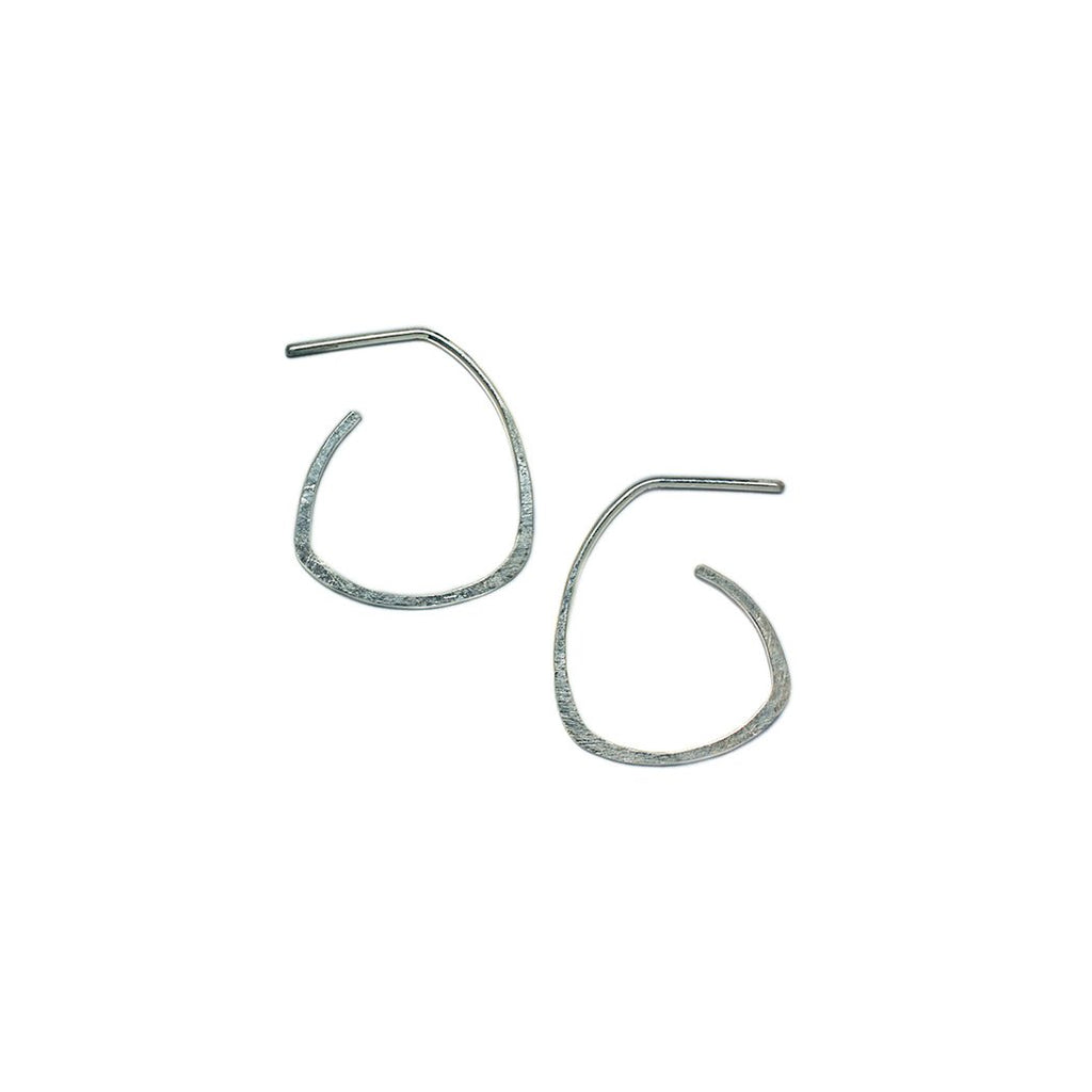 Sterling Silver Jewelry | Reuleaux Hoop Stud Earrings | Michele Lee | Rarefy Studio