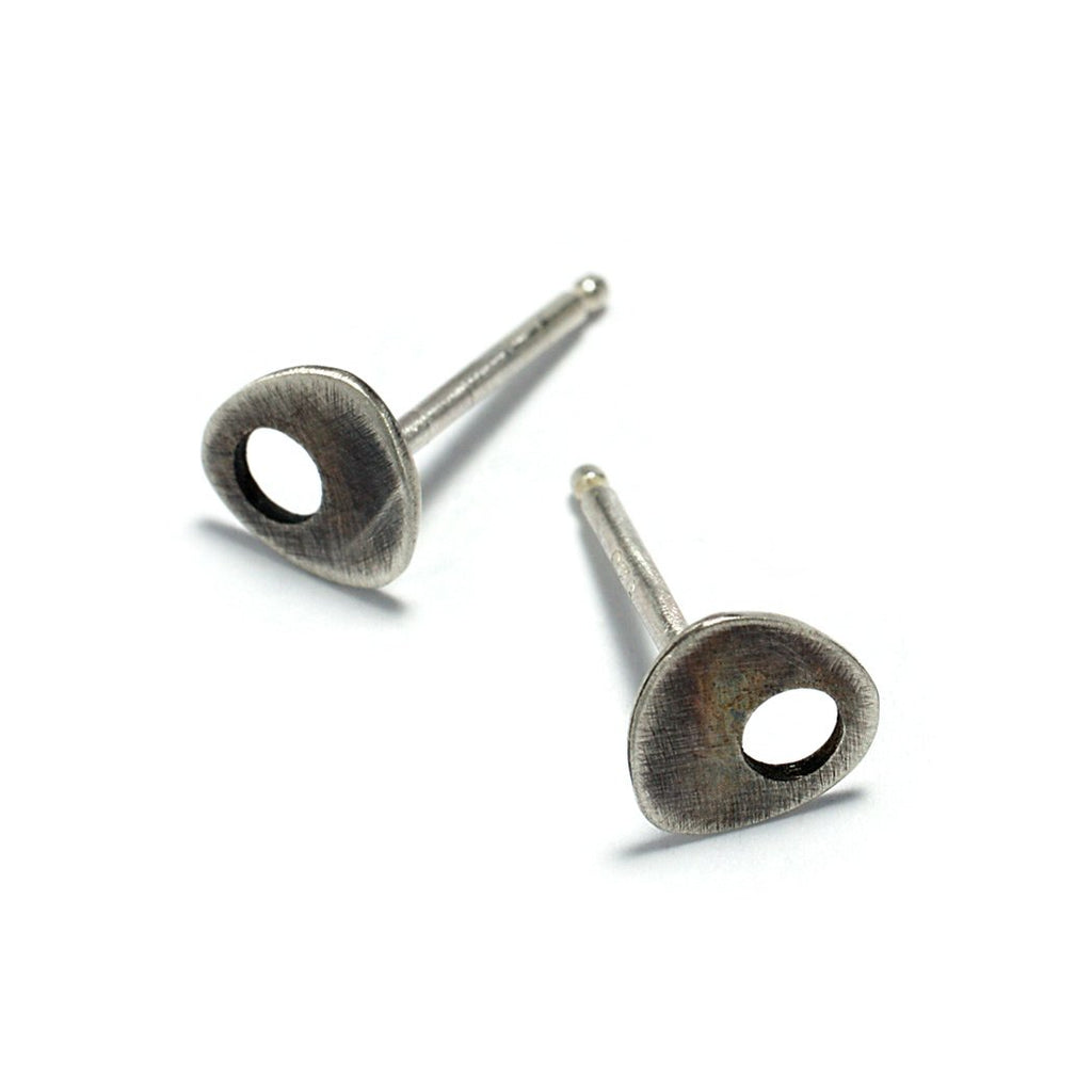 Sterling Silver Jewelry | Bermuda Triangle Stud Earrings | Michele Lee | Rarefy Studio
