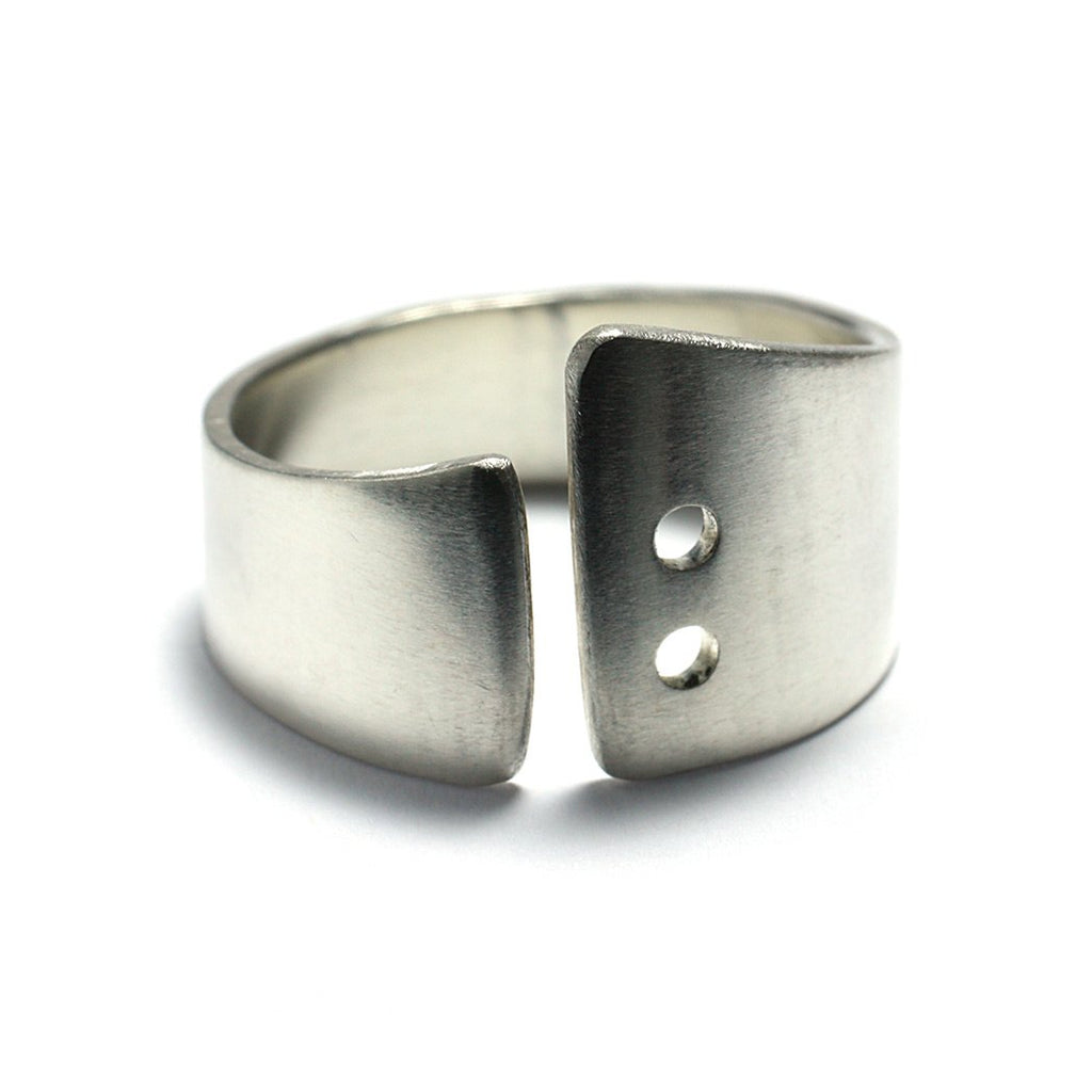 Sterling Silver Jewelry | Rings and Wedding Bands | 2 Shot Swoop Bands | Michele Lee | Rarefy Studio