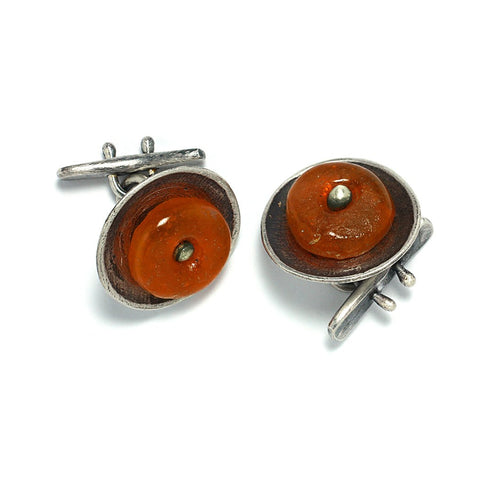 Sterling Silver Jewelry and Accessories | Roundabout Cuff Links | Michele Lee | Rarefy Studio