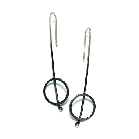 Sterling Silver Jewelry | Roundabout Earrings | Michele Lee | Rarefy Studio