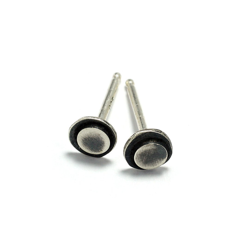 Sterling Silver Jewelry | Concentricity Stud Earrings | Michele Lee | Rarefy Studio