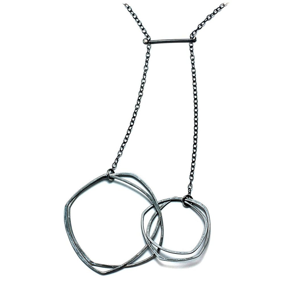 Sterling Silver Jewelry | Double Dancing Necklace | Michele Lee | Rarefy Studio
